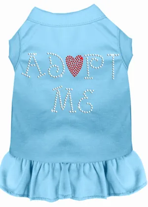 Adopt Me Rhinestone Dress Baby Blue Xl