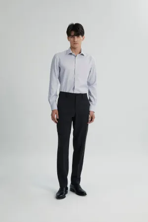 Alexander & Sons, Light Grey Twill, Long Sleeve Shirt