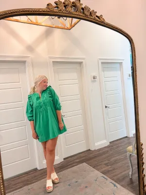 All Dolled Up Green Dress