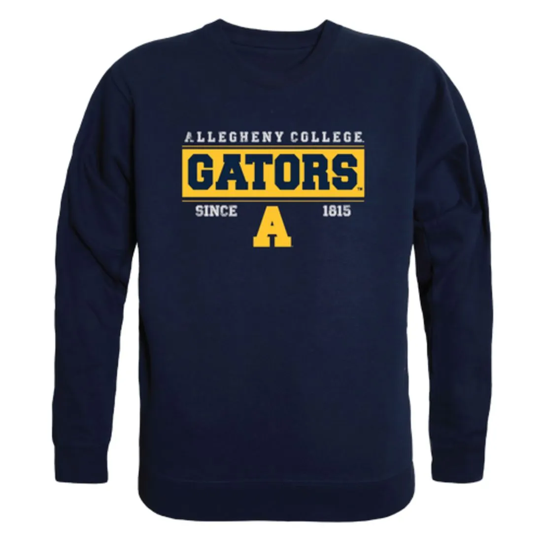 Allegheny College Gators Established Fleece Crewneck Pullover Sweatshirt