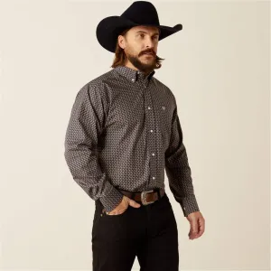 Ariat Men's Wrinkle Free Fields Classic Fit Shirt Navy