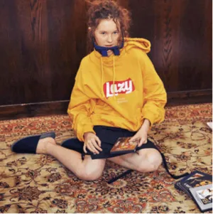 Autumn and winter loaded street letter personality hooded hooded sweater Harajuku bf wind plus velvet lovers hoodie
