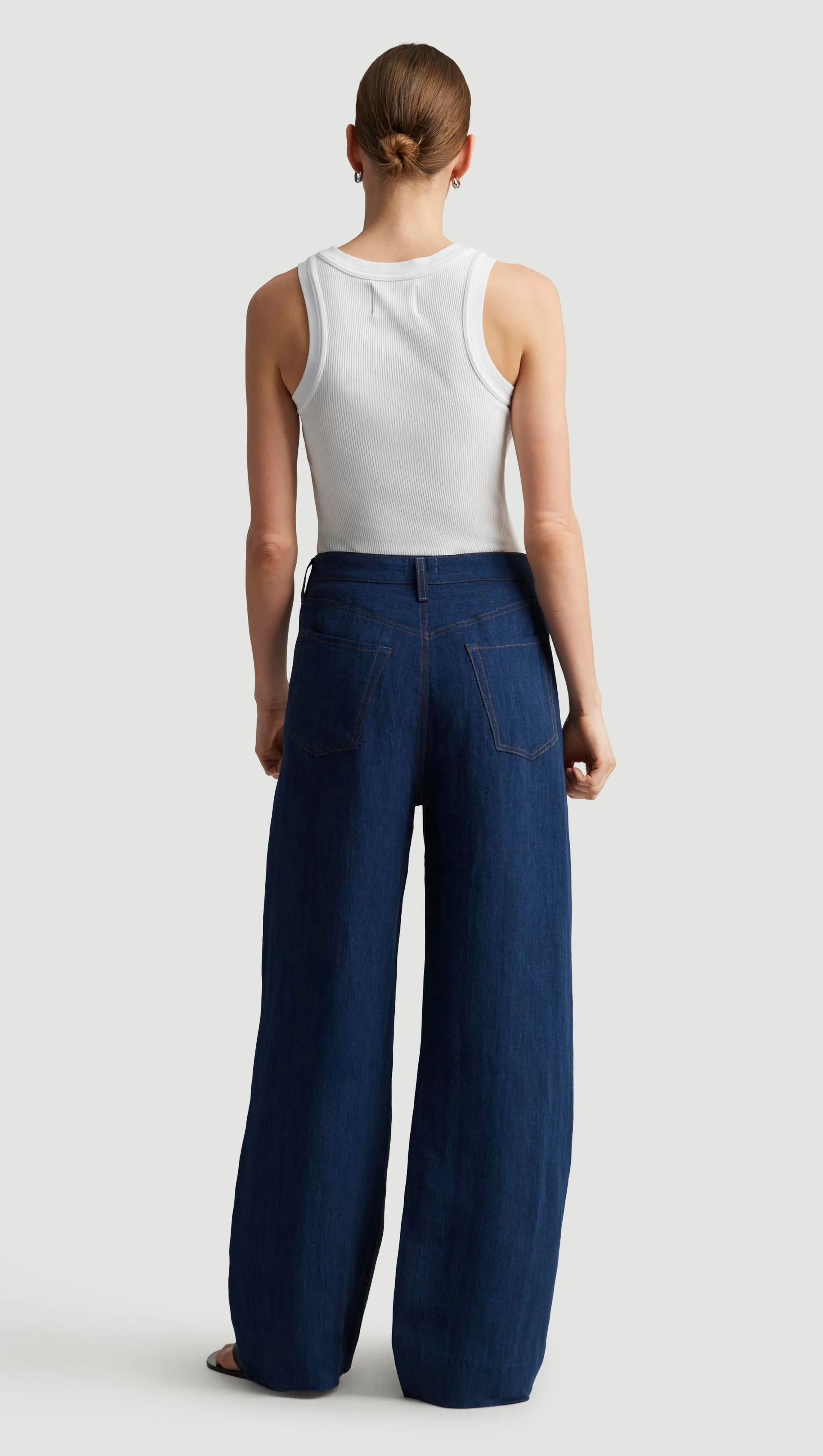 Ayla Baggy in Linen | Denim
