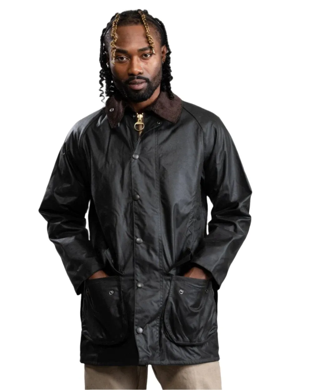 Barbour Mens Jacket Beaufort Wax Sage