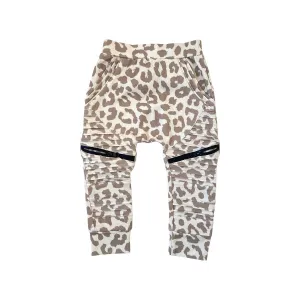 Biker Joggers- Tan Leopard