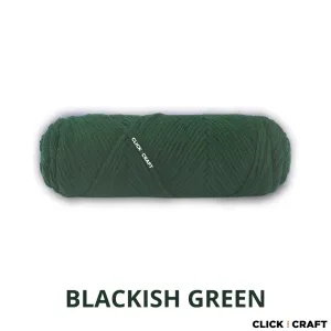 Blackish Green Knitting Cotton Yarn | 8-ply Light Worsted Double Knitting