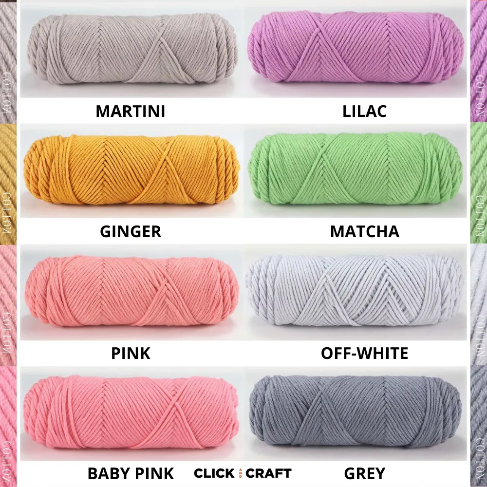 Blackish Green Knitting Cotton Yarn | 8-ply Light Worsted Double Knitting