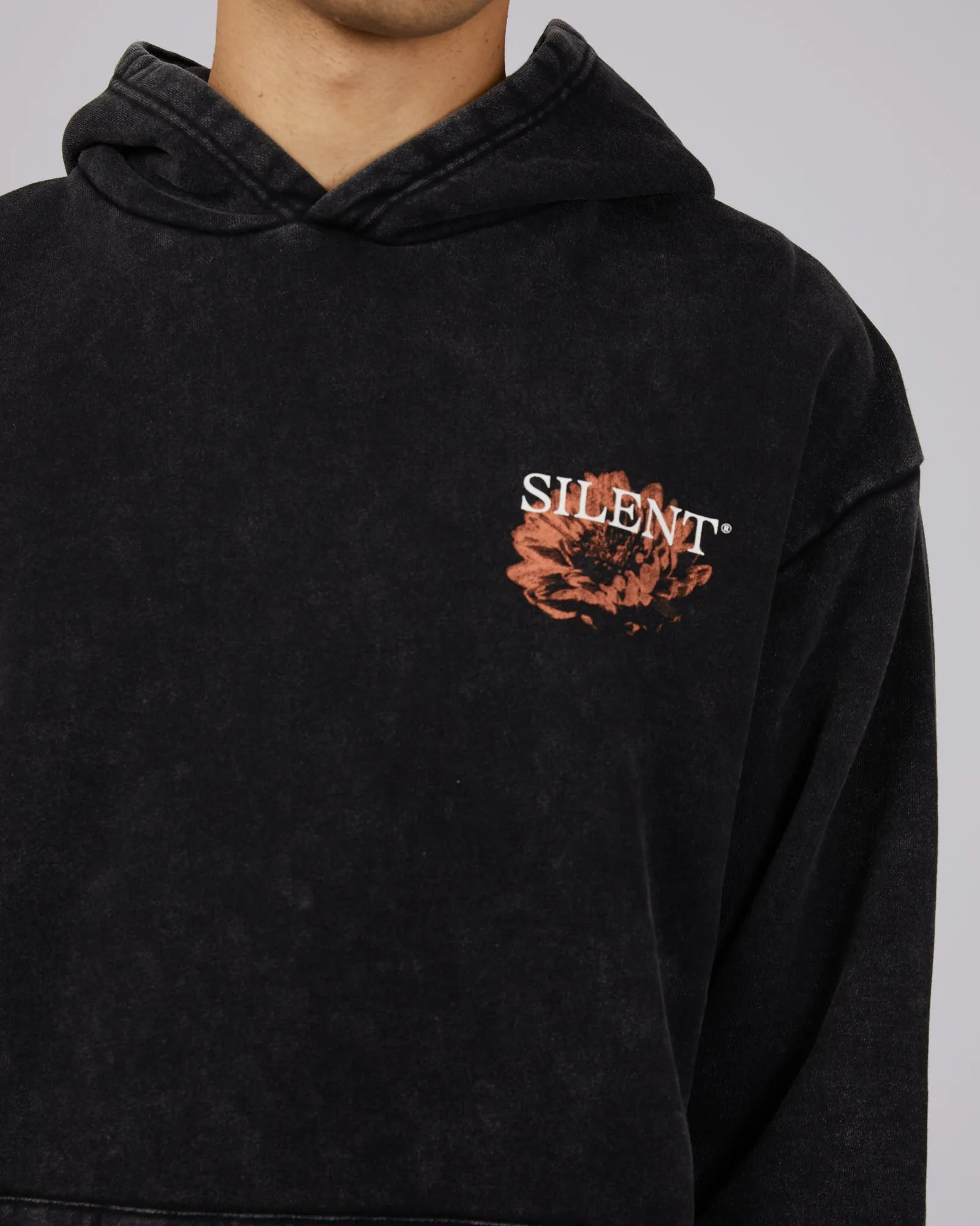 Bloom Hoodie Washed Black