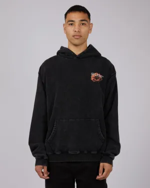Bloom Hoodie Washed Black