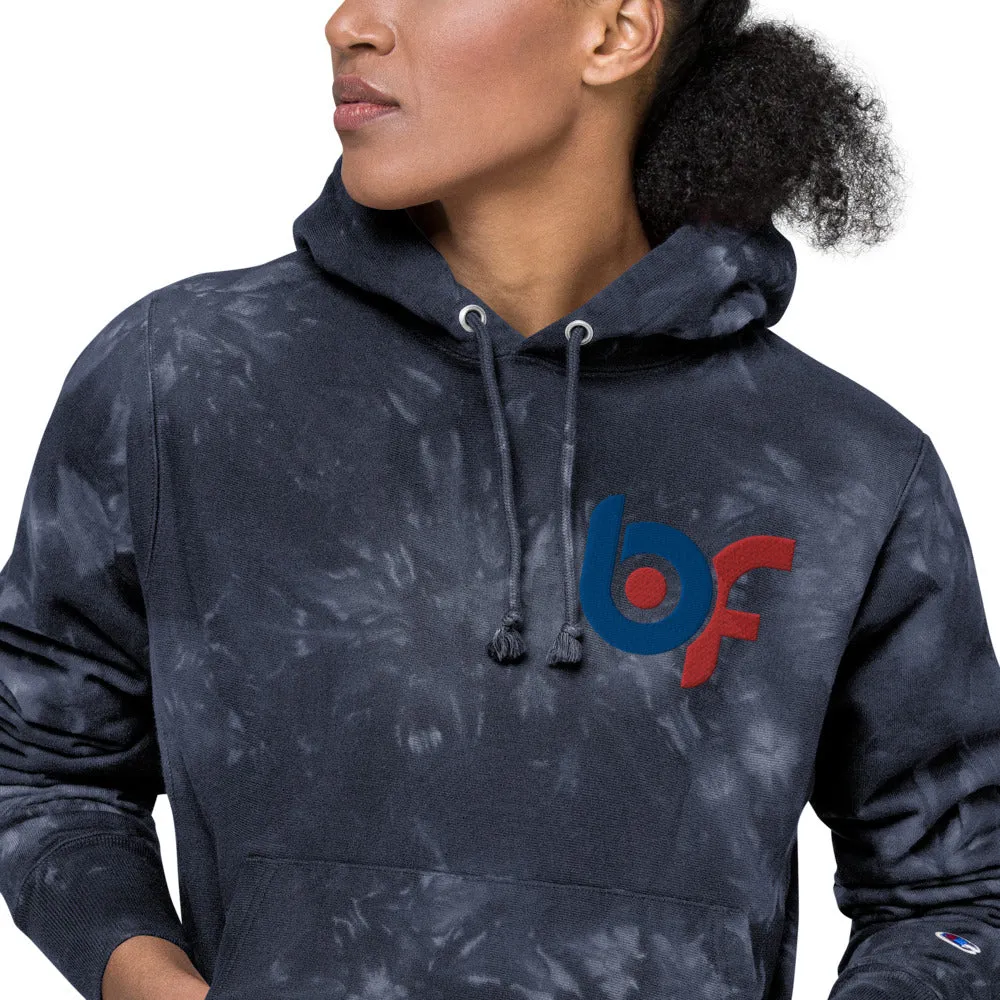 Brick Forces Unisex Champion tie-dye hoodie