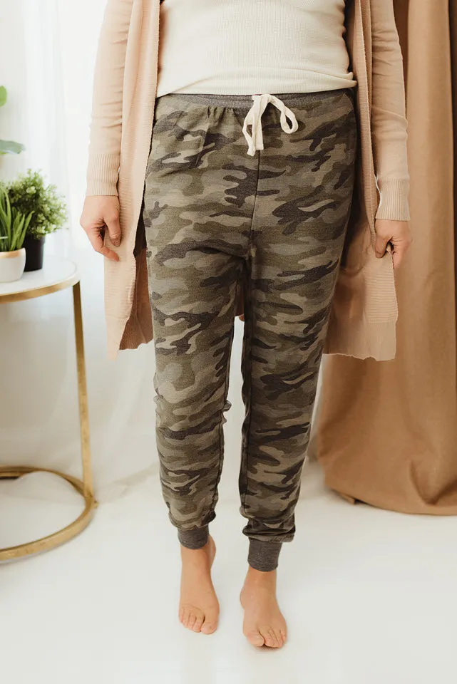 Camo Drawstring Pants
