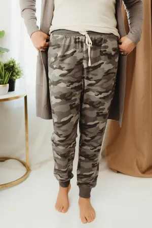 Camo Drawstring Pants