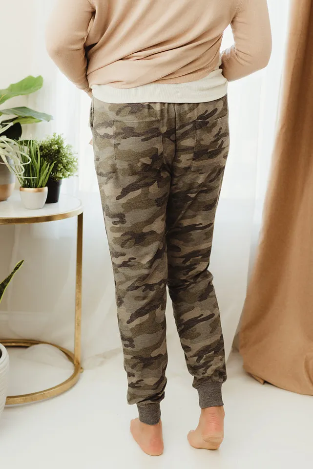 Camo Drawstring Pants