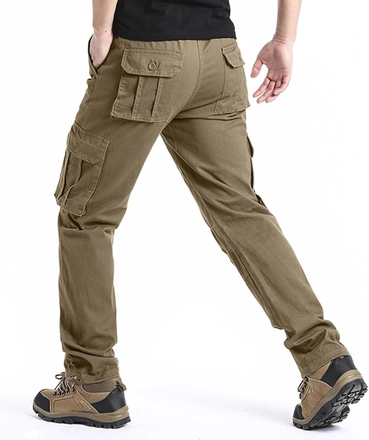 Cargo Pants for Men Relaxed Fit Men's Slim Joggers Gym Workout Pants Sport Training Tapered Sweatpants with Pockets