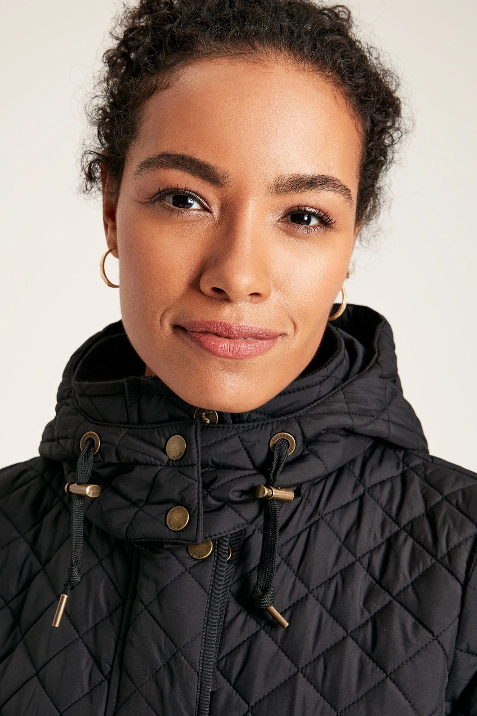 Chatsworth Long Diamond Quilted Long Coat - Black