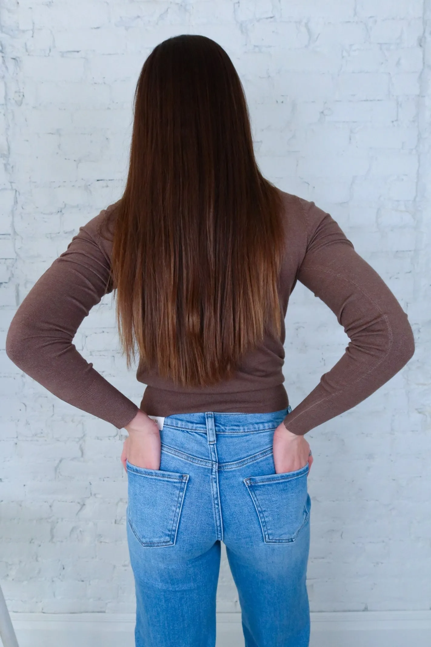 Chestnut Cozy Mockneck Sweater