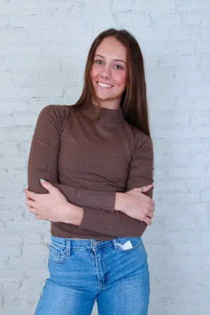 Chestnut Cozy Mockneck Sweater