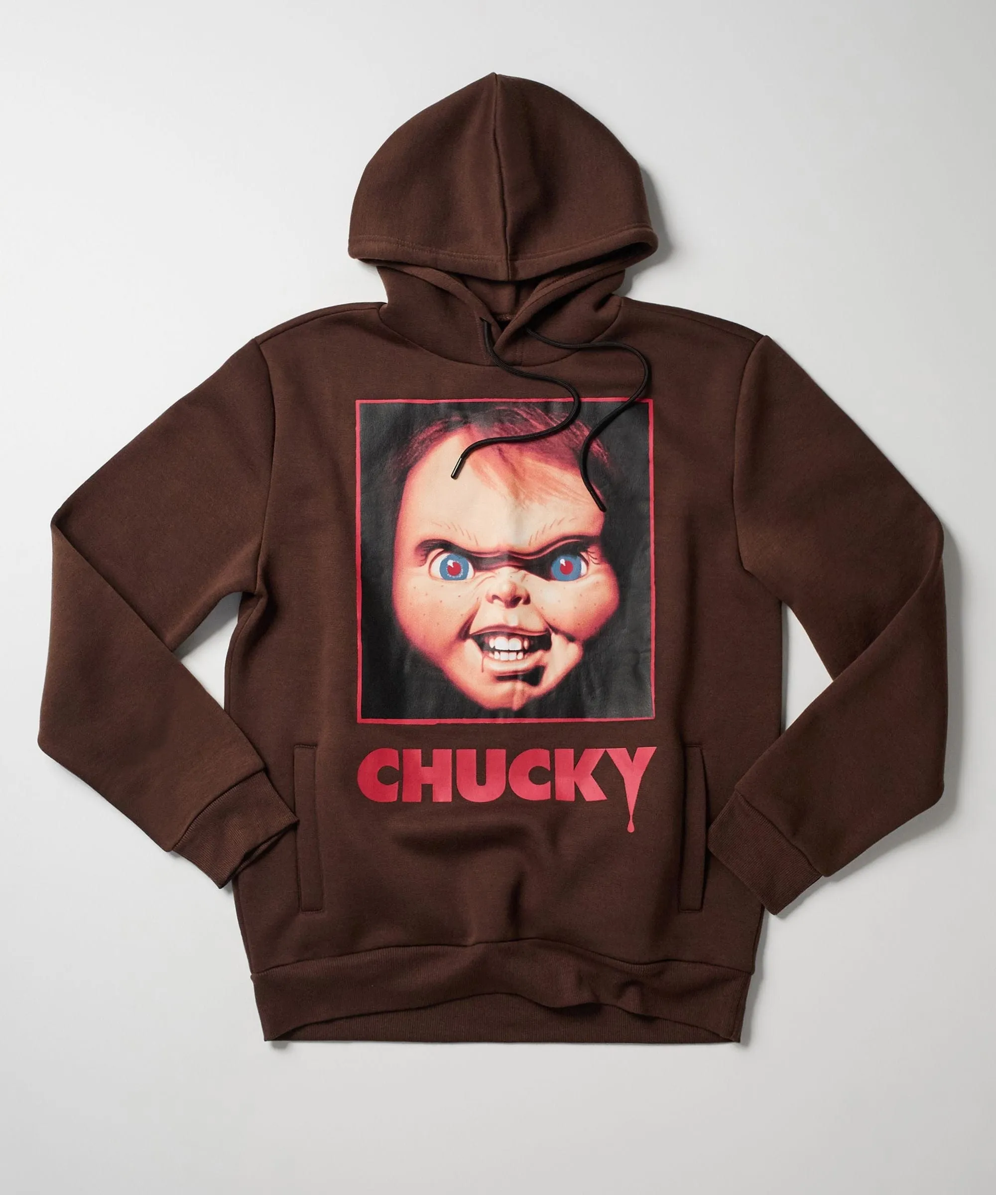 Chucky Graphic Print Hoodie - Brown