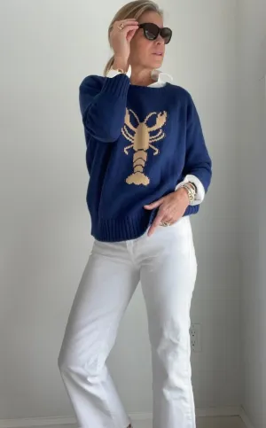 Chunky Campus Lobster Sweater