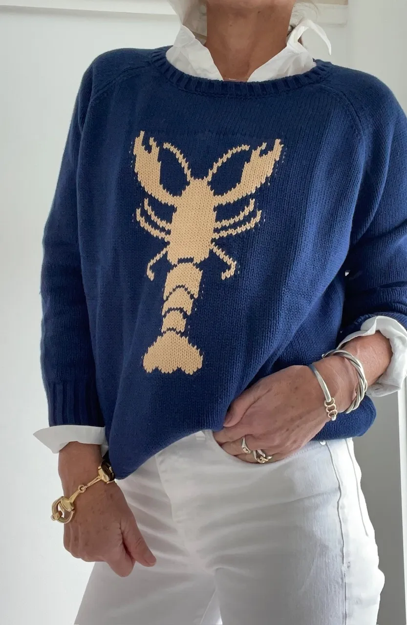 Chunky Campus Lobster Sweater