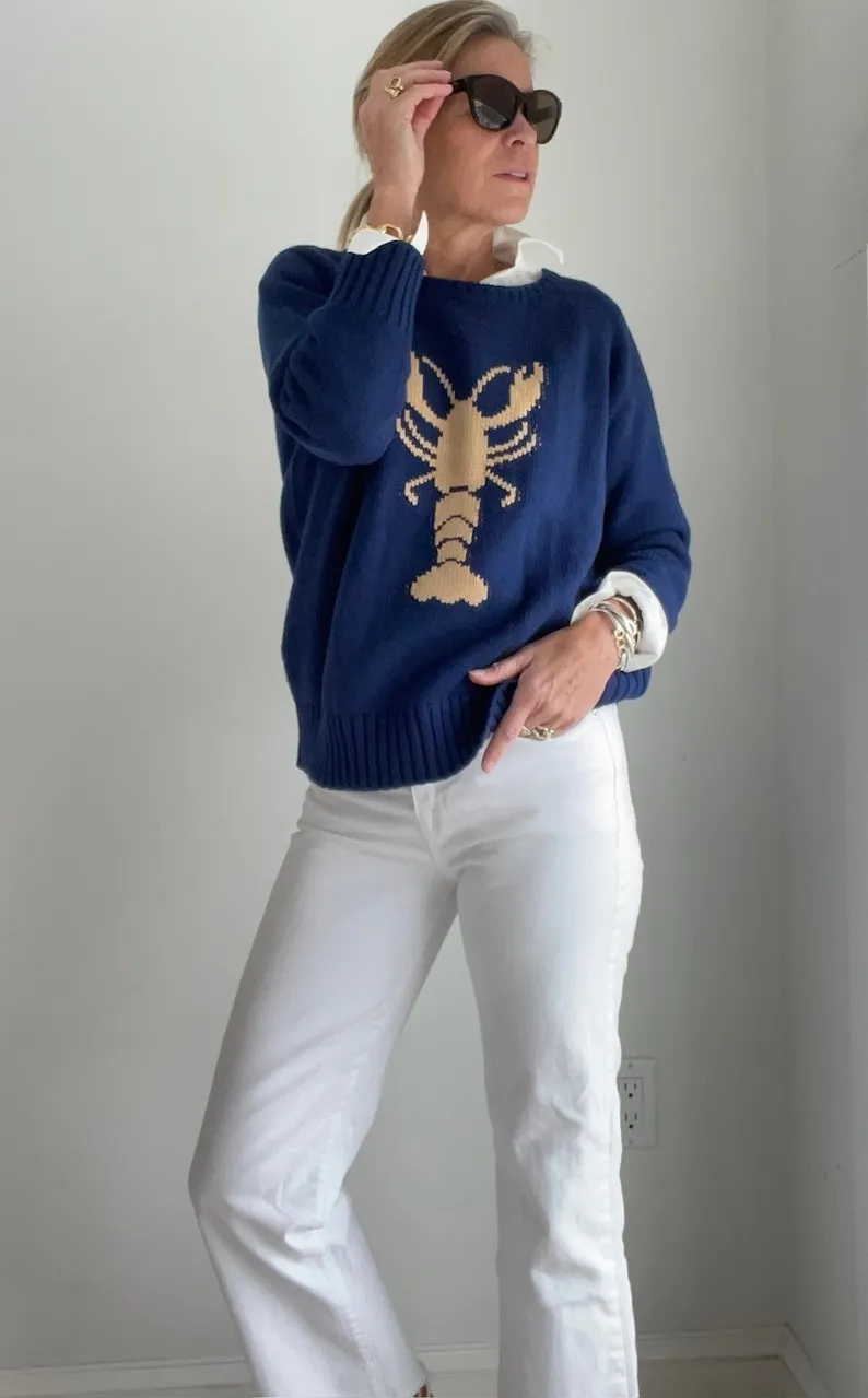 Chunky Campus Lobster Sweater