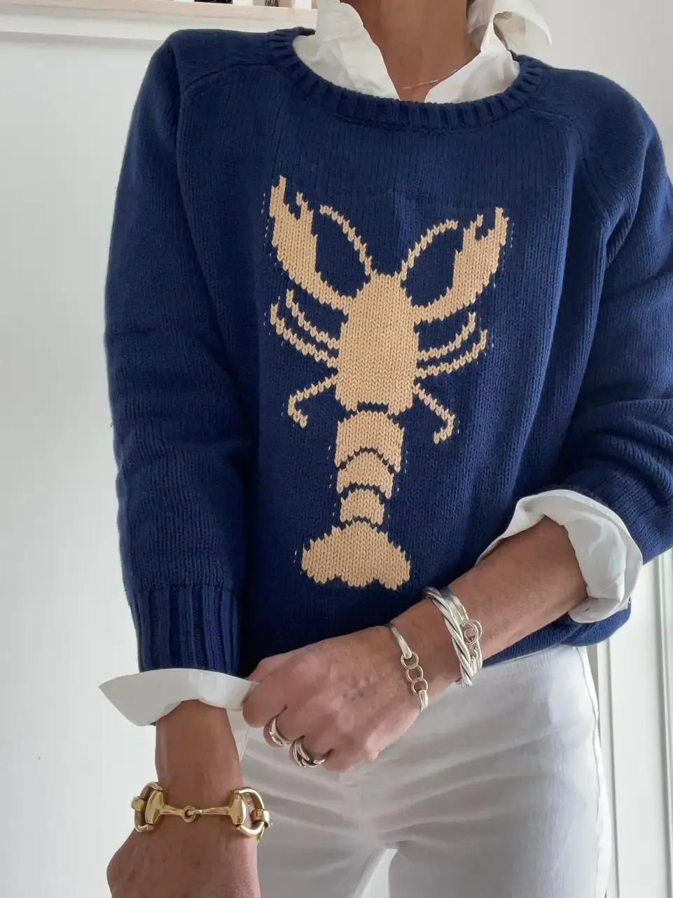 Chunky Campus Lobster Sweater