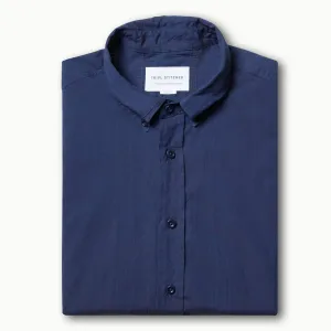 Classic Button Down - Indigo Poplin
