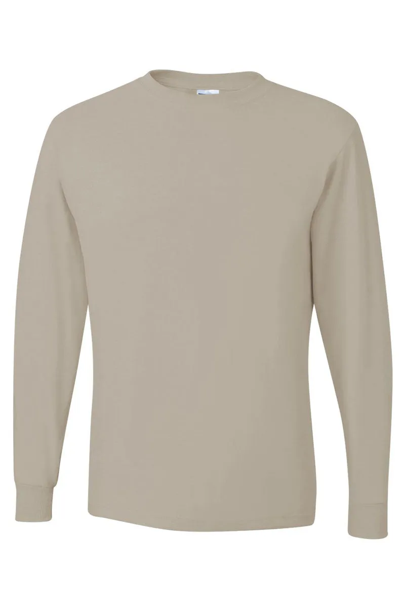Colorblock Auburn Unisex Dri-Power Long-Sleeve 50/50 Tee
