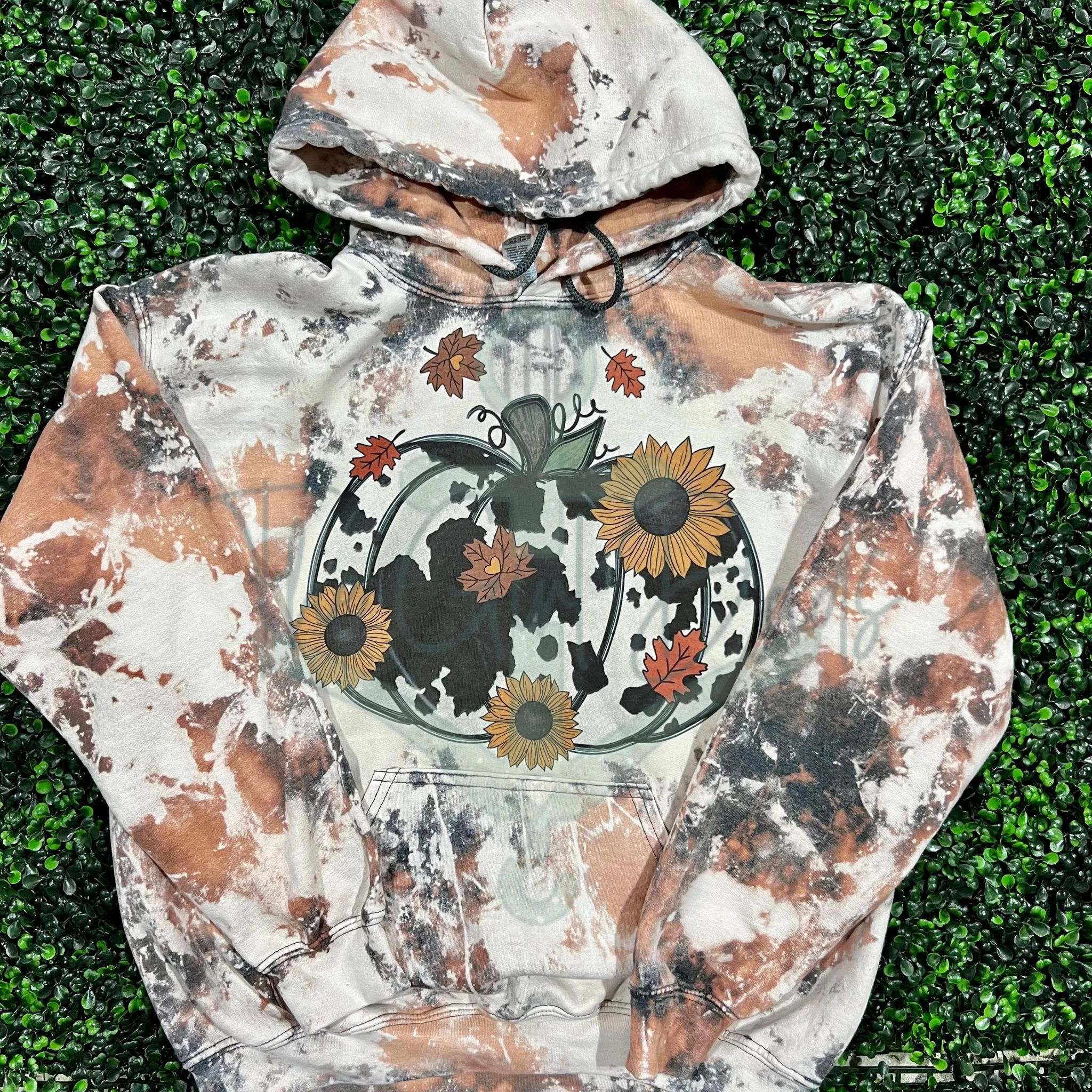 Cow Print Pumpkin Top Design