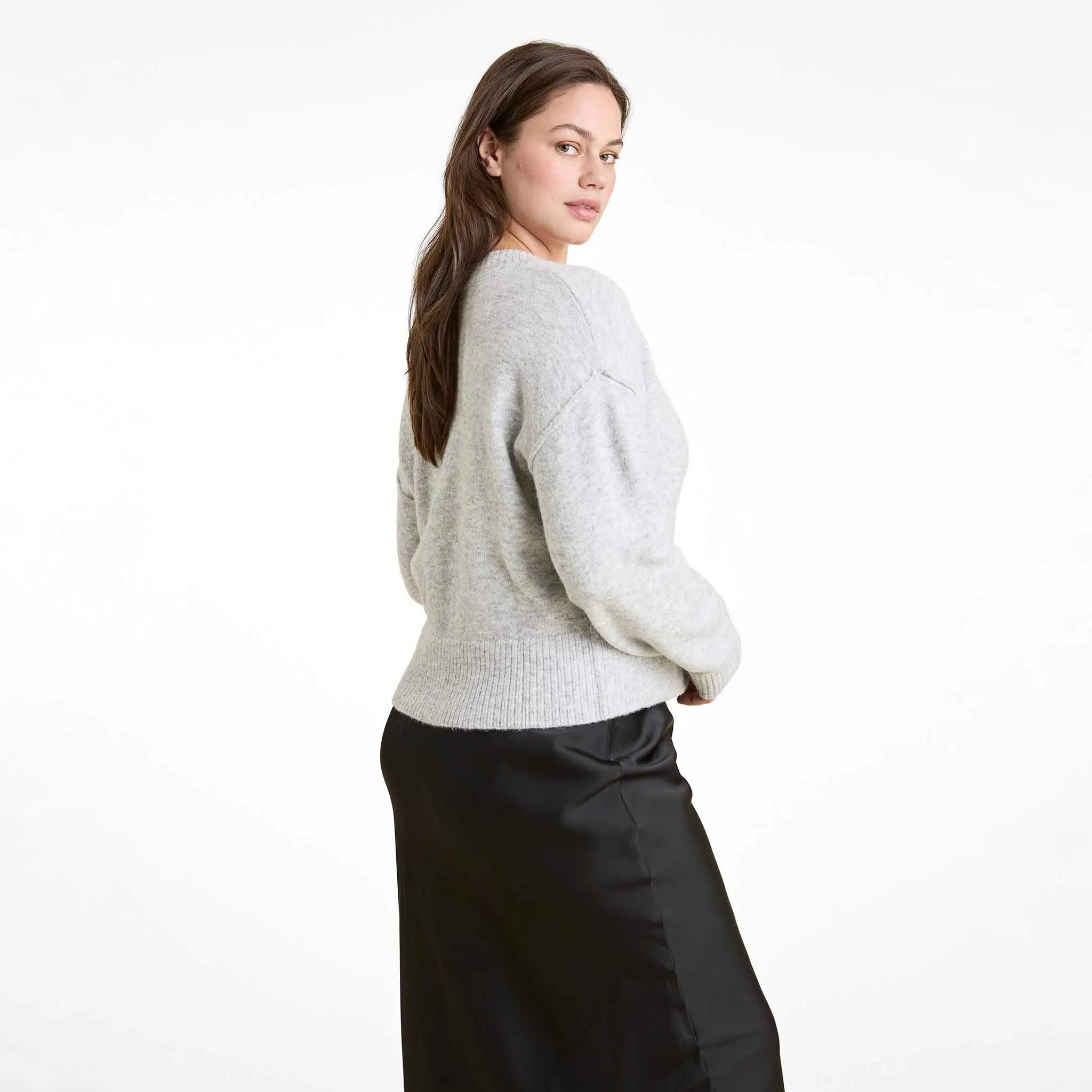 Cozy Knit Cardigan | Heather Grey