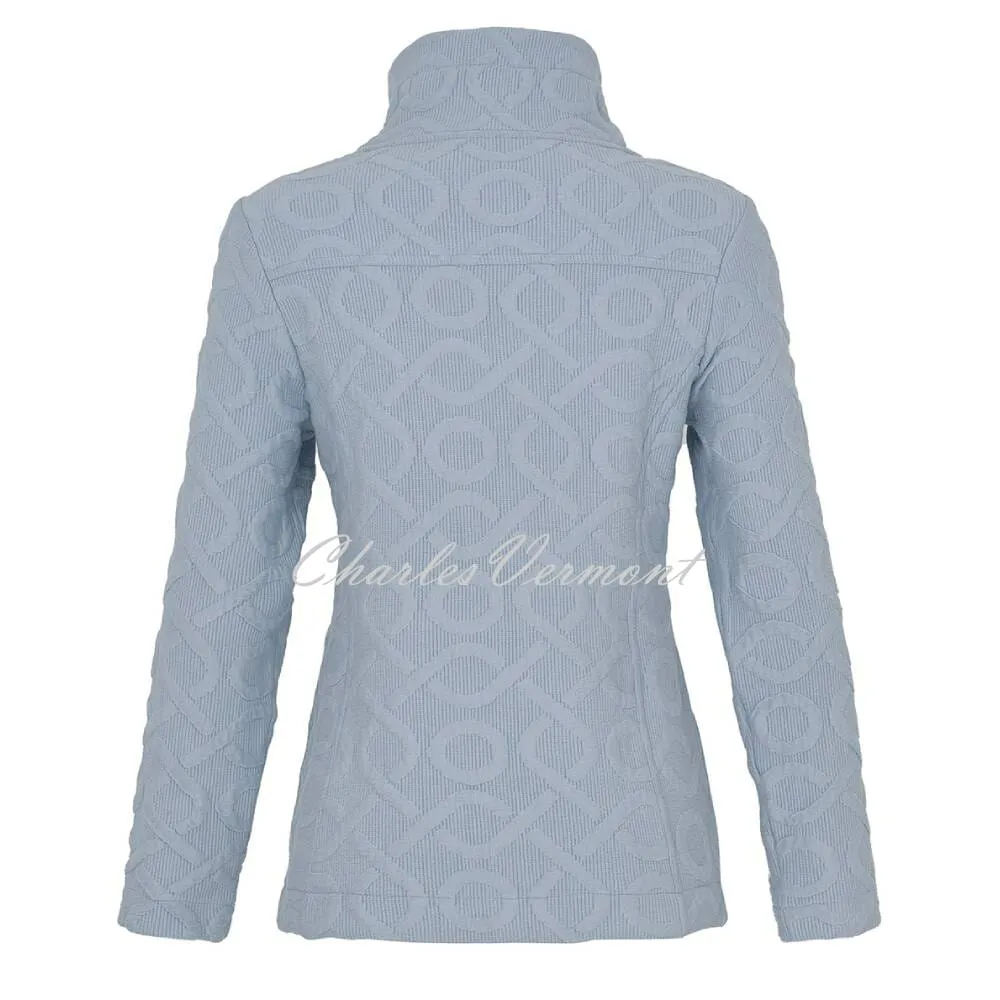 Dolcezza Textured Zip Jacket - Style 73206 (Blue)
