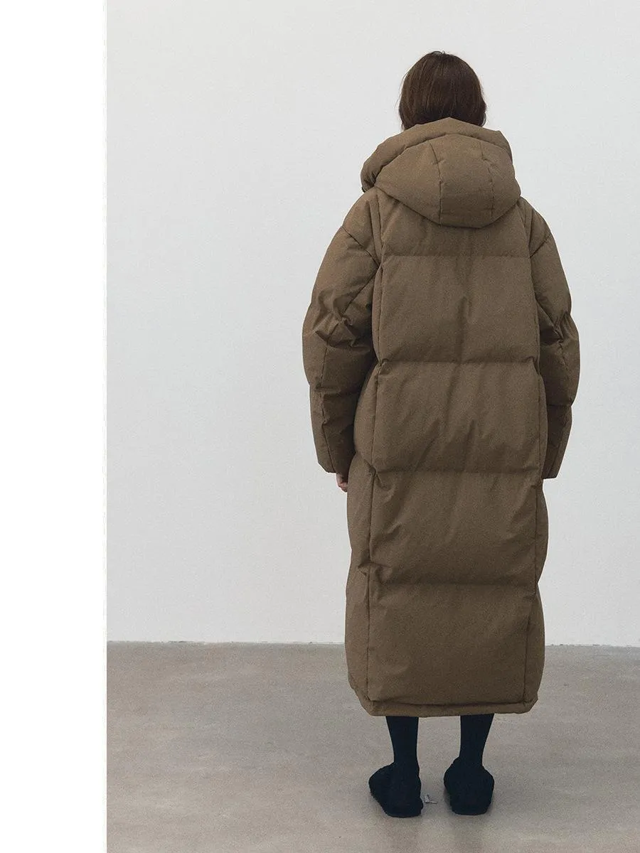 Elegance Hooded Puffer Coat