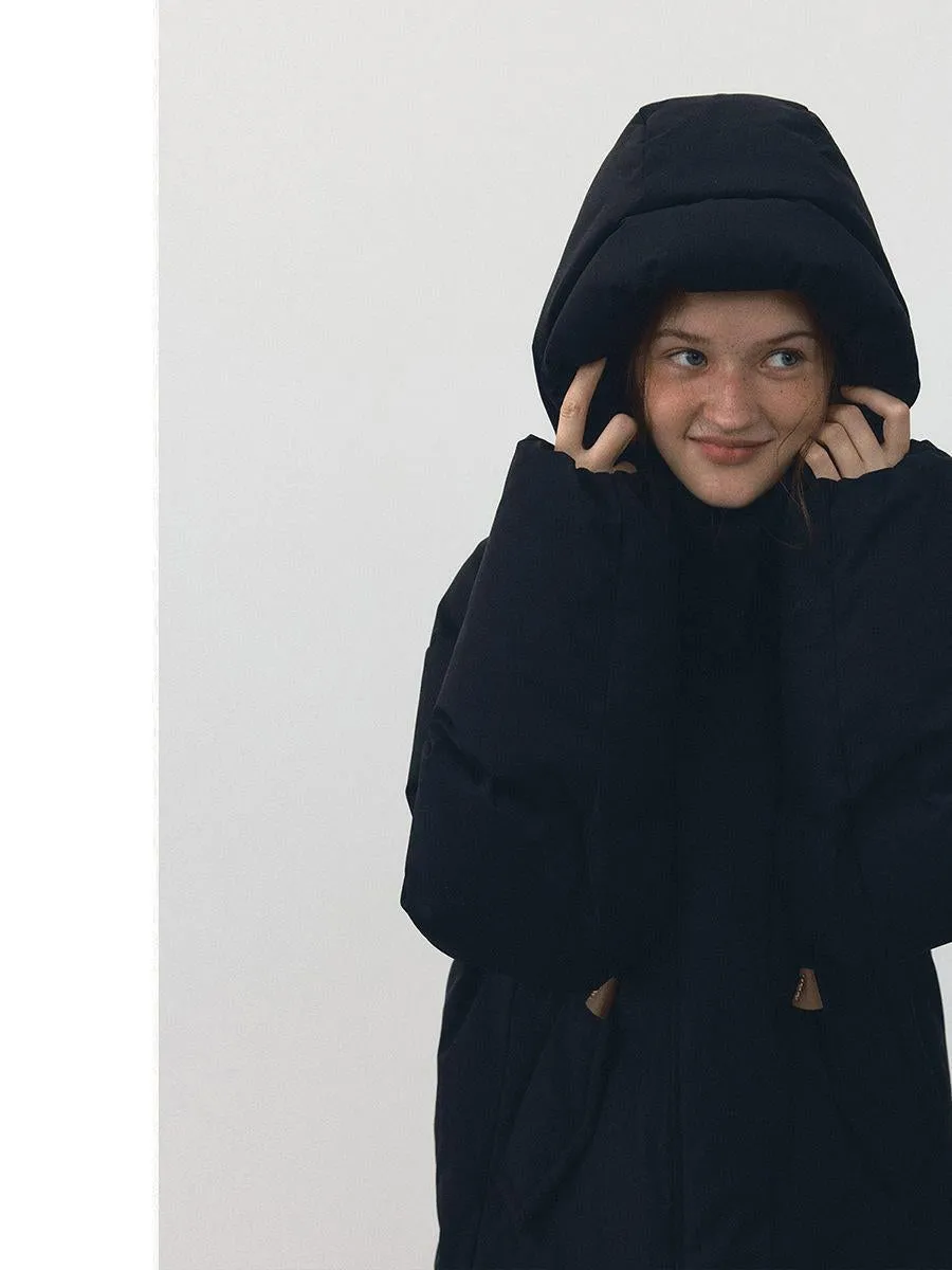 Elegance Hooded Puffer Coat