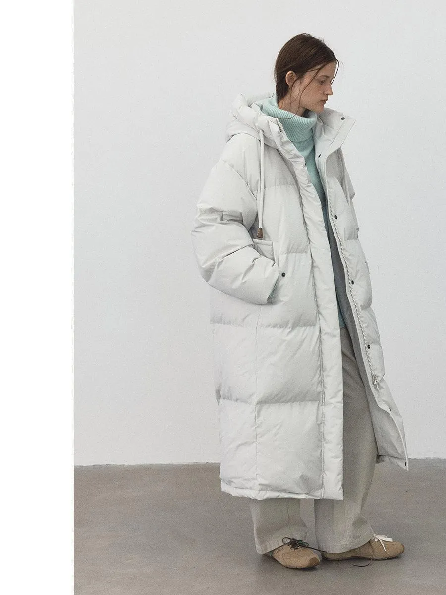 Elegance Hooded Puffer Coat