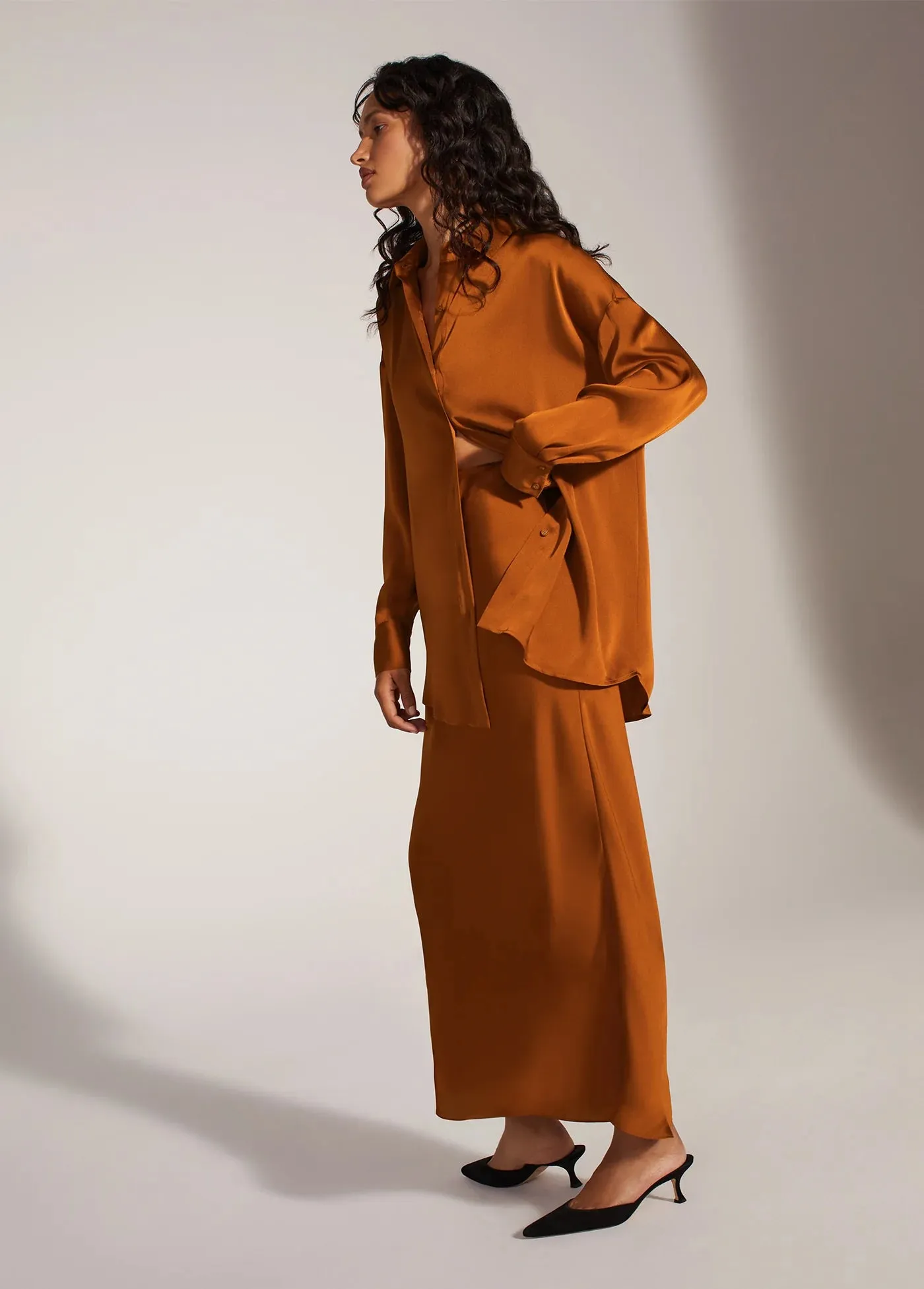 Favorite Daughter The Smooth Ex-Boyfriend Shirt in Caramel