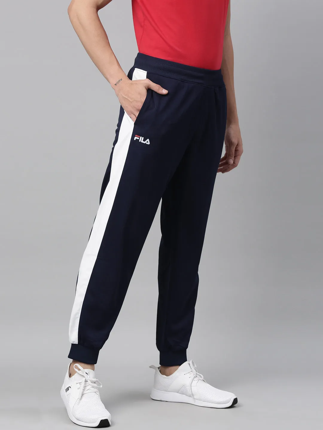 Fila Grey Header BTM Men's Cuffed Jogger