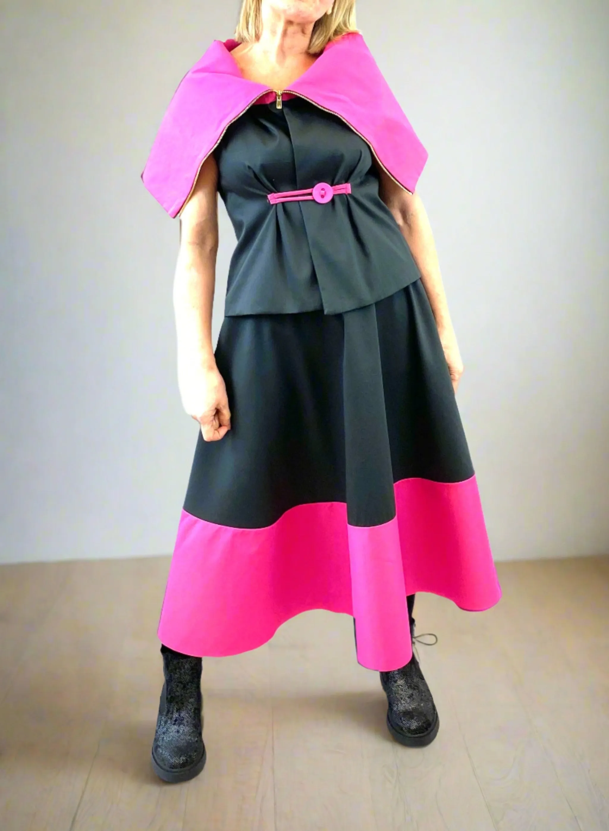 Flare skirt with Matching Top in Fashion Fabric