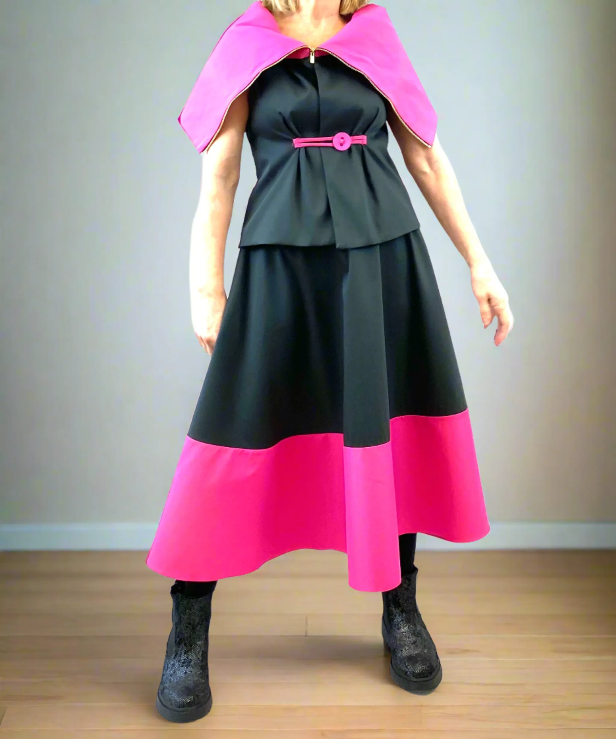 Flare skirt with Matching Top in Fashion Fabric