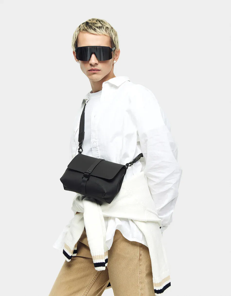 Gaston Luga Black Splsh Crossbody Bag