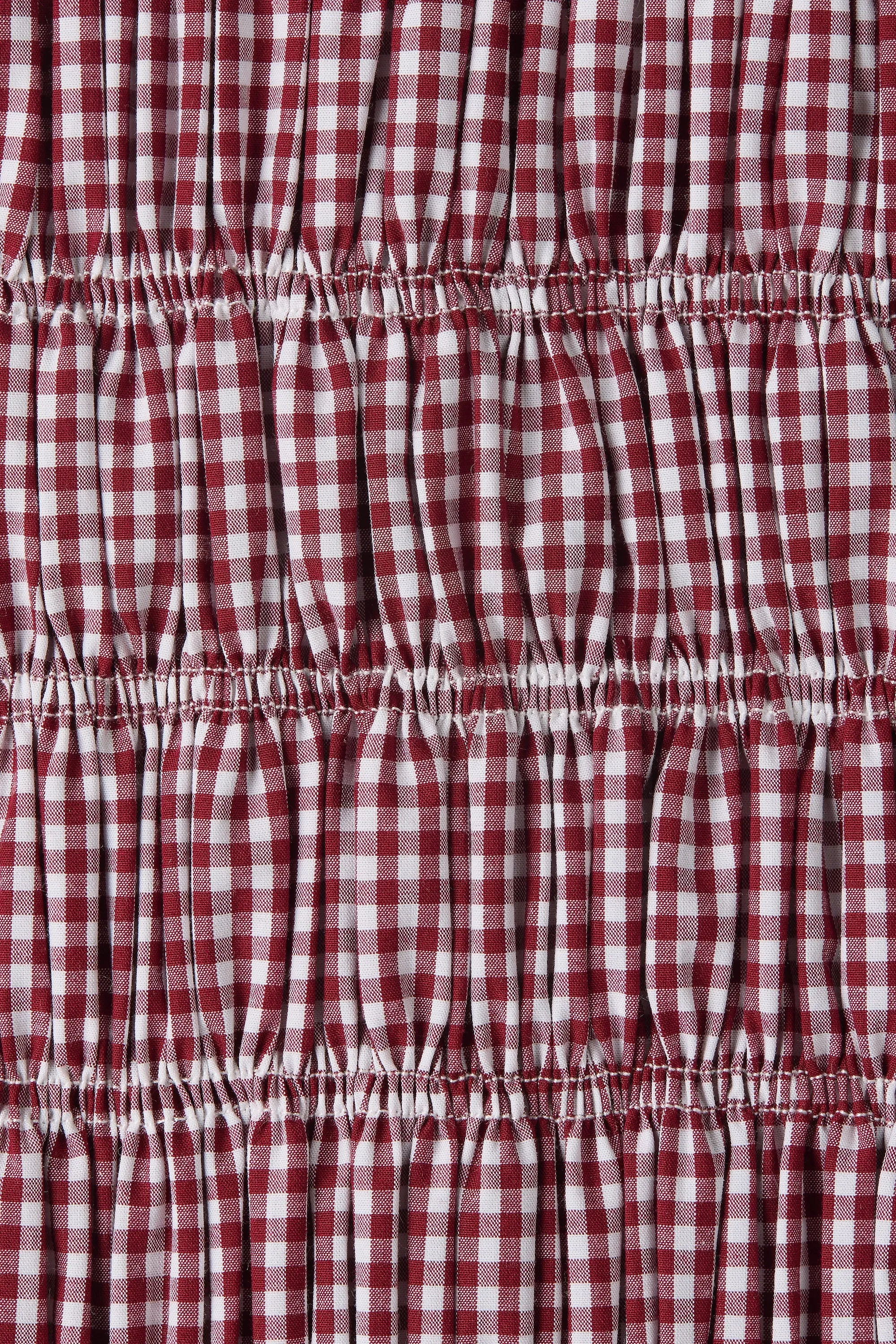 Heidi Top Gingham Deep Red