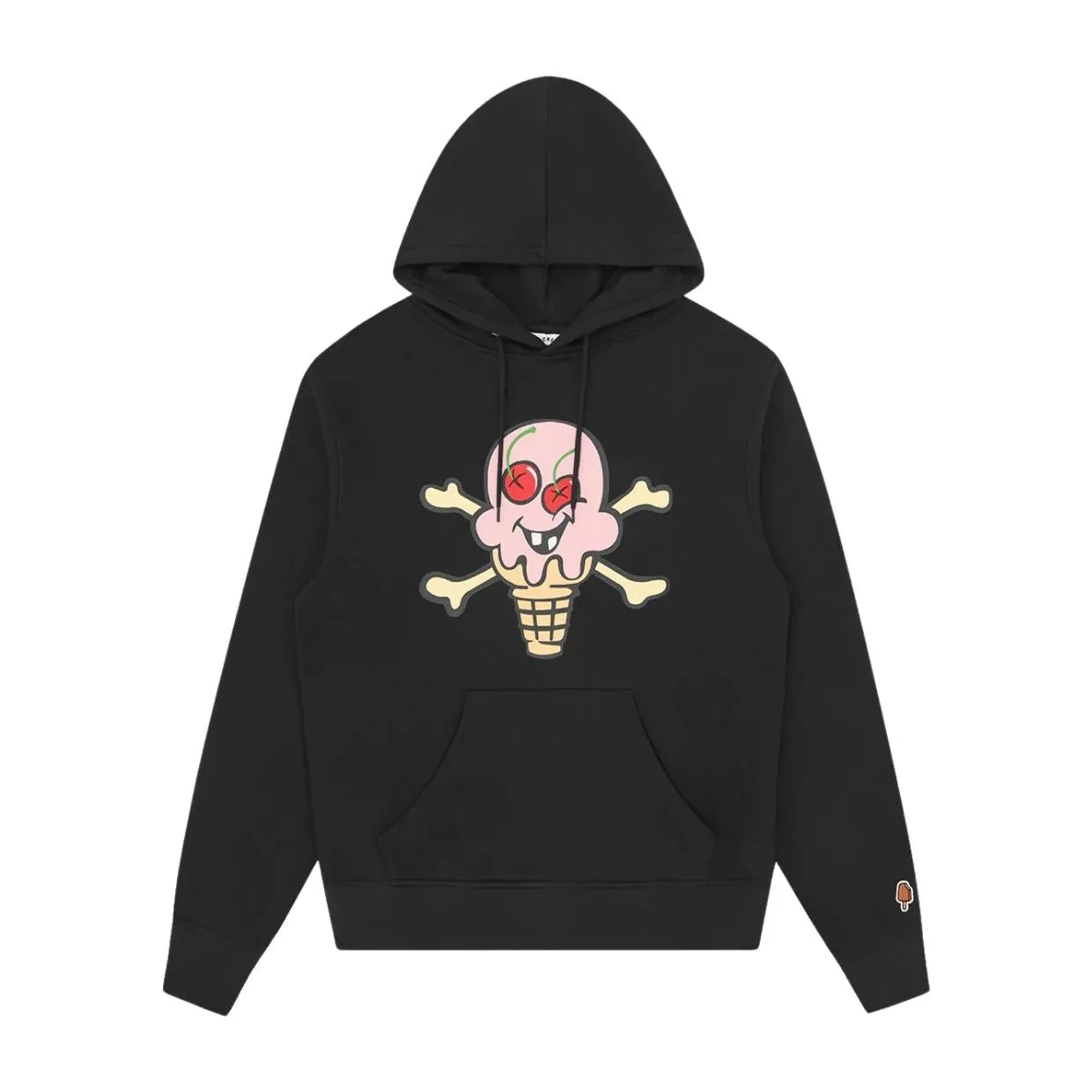 ICECREAM Cones & Bones Black Hoodie