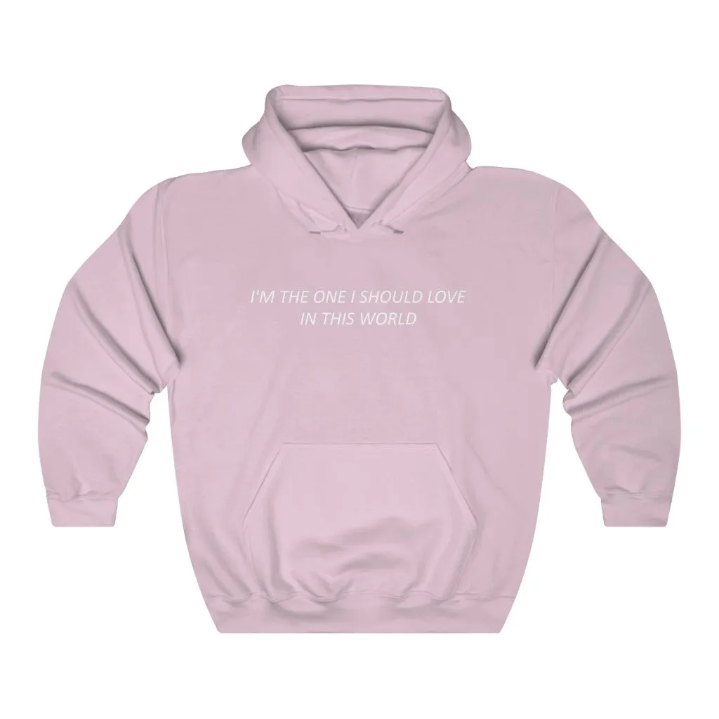 I'm The One I Should Love In This World Hoodie - Trendy Winter Kpop Hoodies - Kpop Hooded Sweater