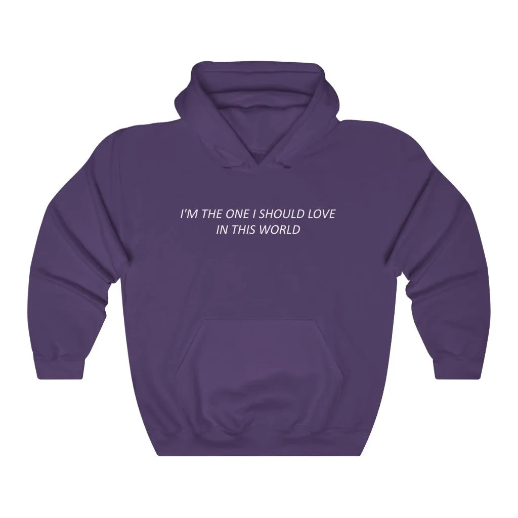 I'm The One I Should Love In This World Hoodie - Trendy Winter Kpop Hoodies - Kpop Hooded Sweater