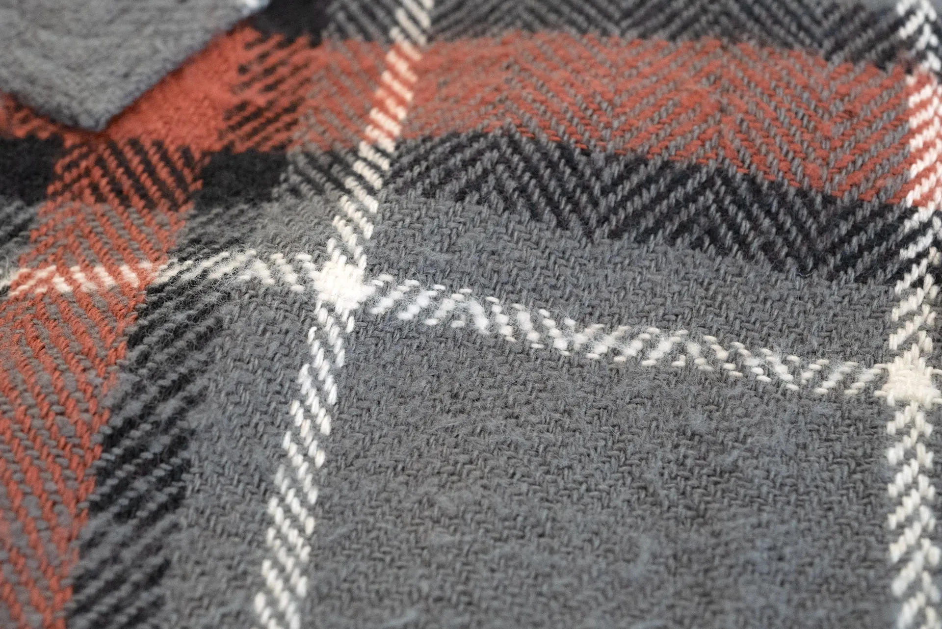 Iron Heart Ultra-Heavy "Slubby" Flannel Classic Check Western Shirt (Battleship Grey)