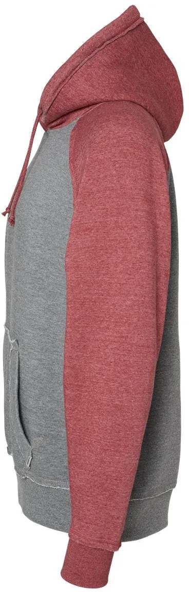 J America Vintage Heather Hooded Sweatshirt 