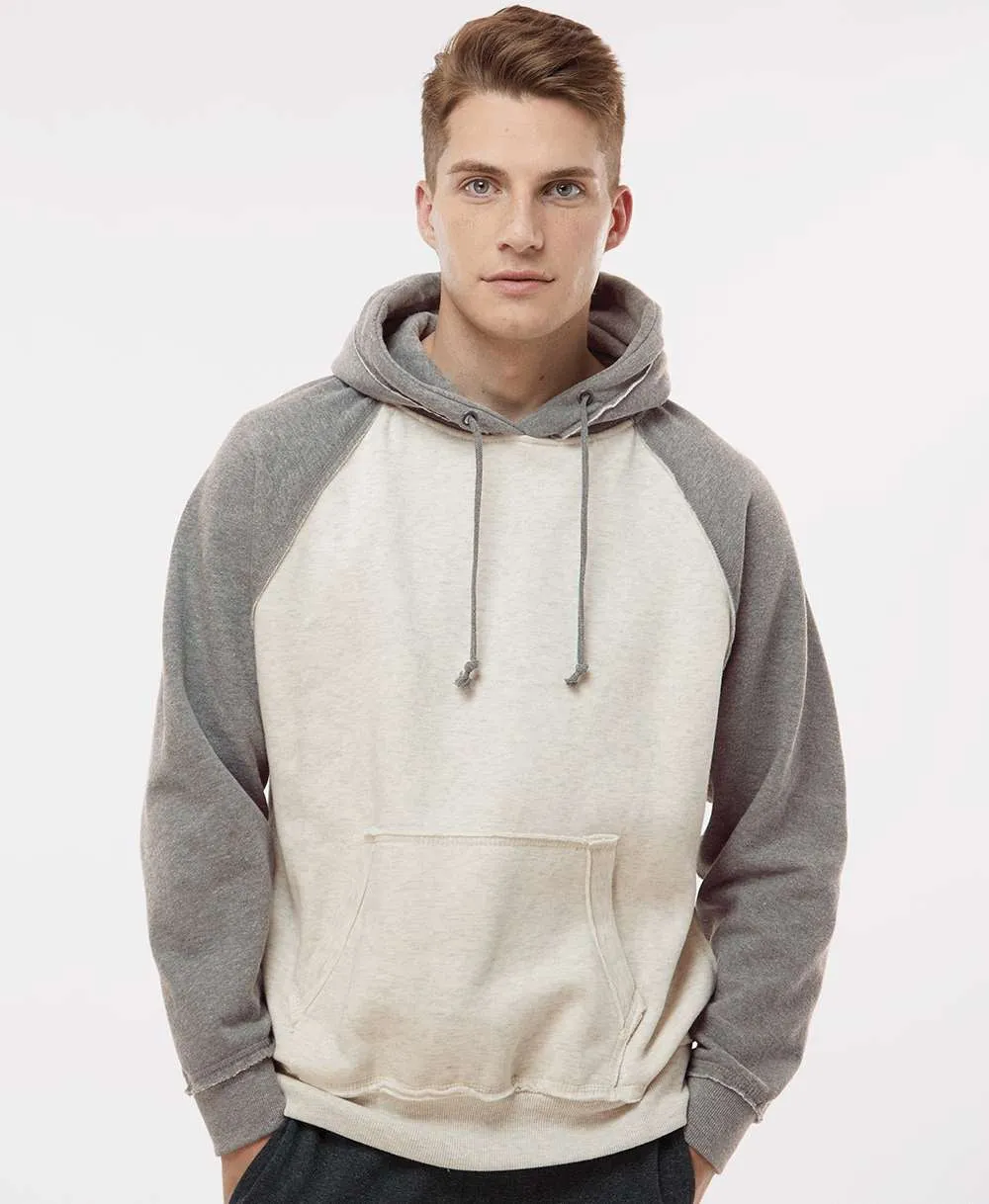 J America Vintage Heather Hooded Sweatshirt 