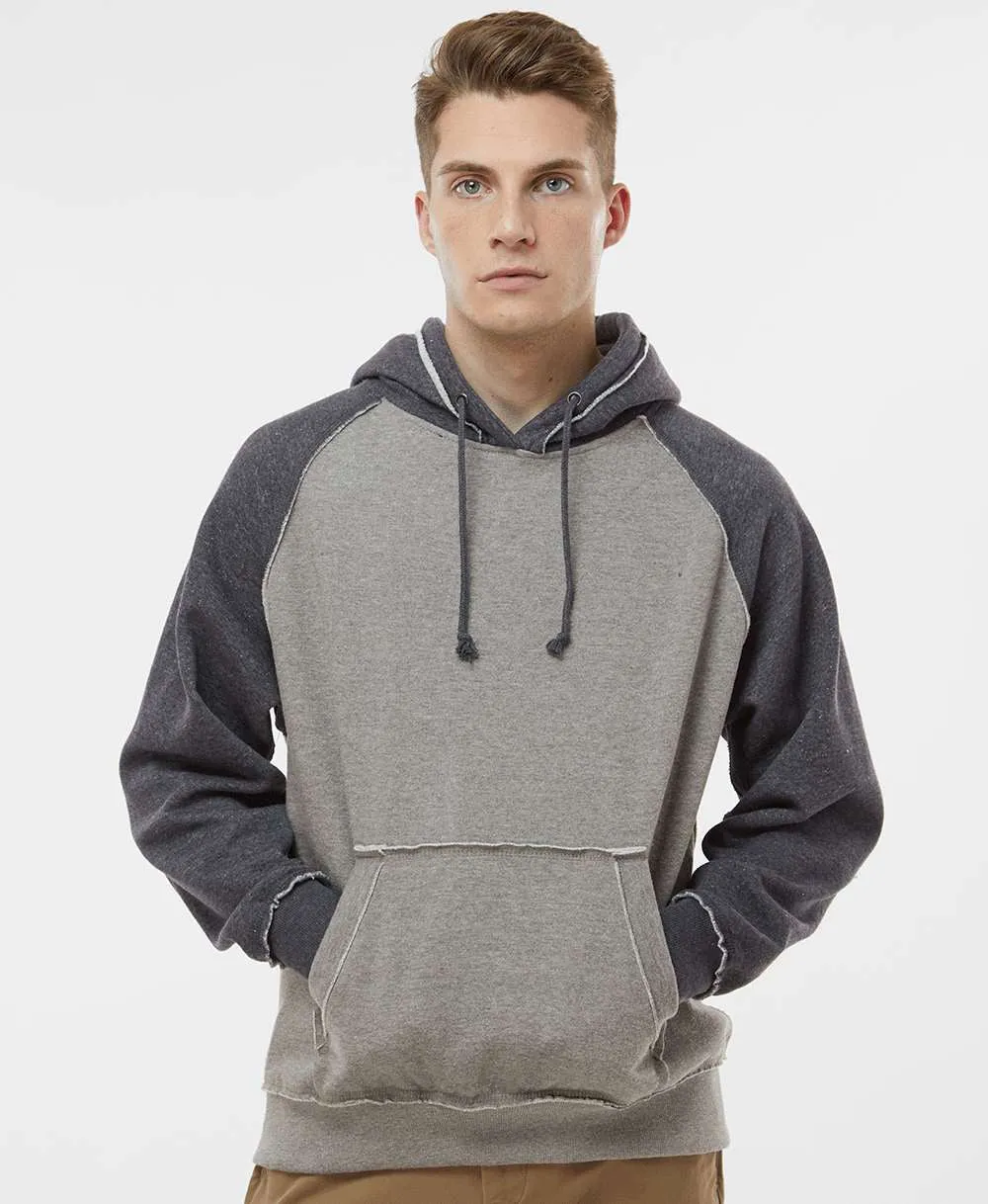 J America Vintage Heather Hooded Sweatshirt 
