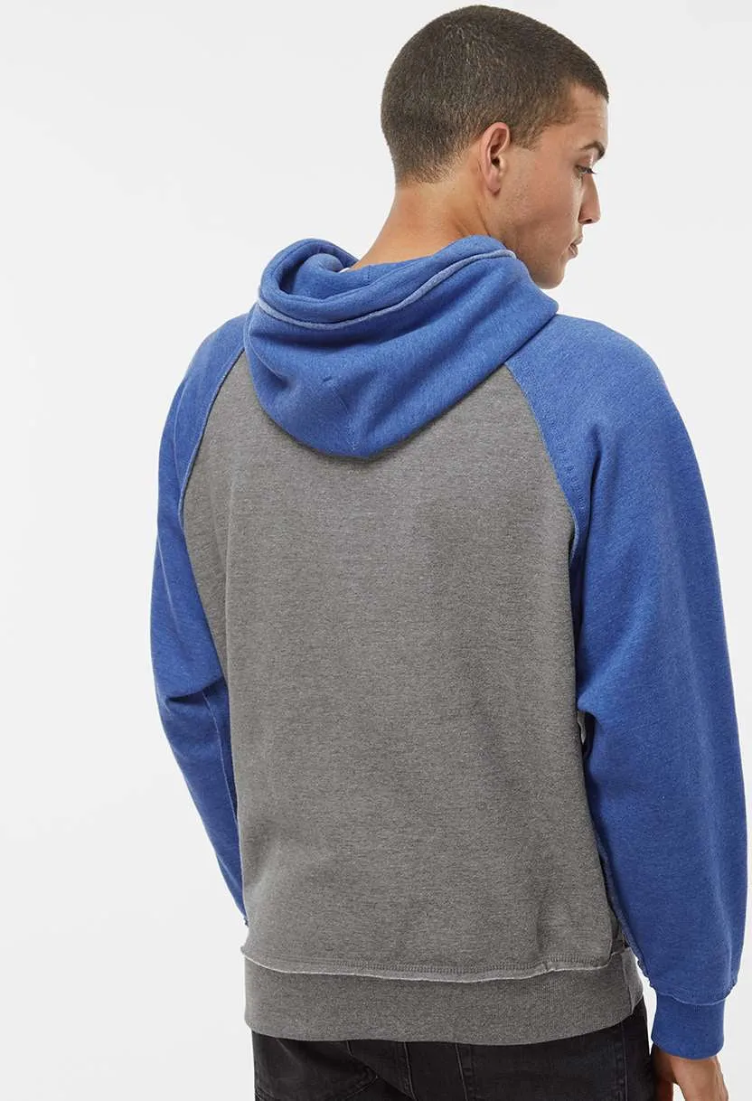 J America Vintage Heather Hooded Sweatshirt 