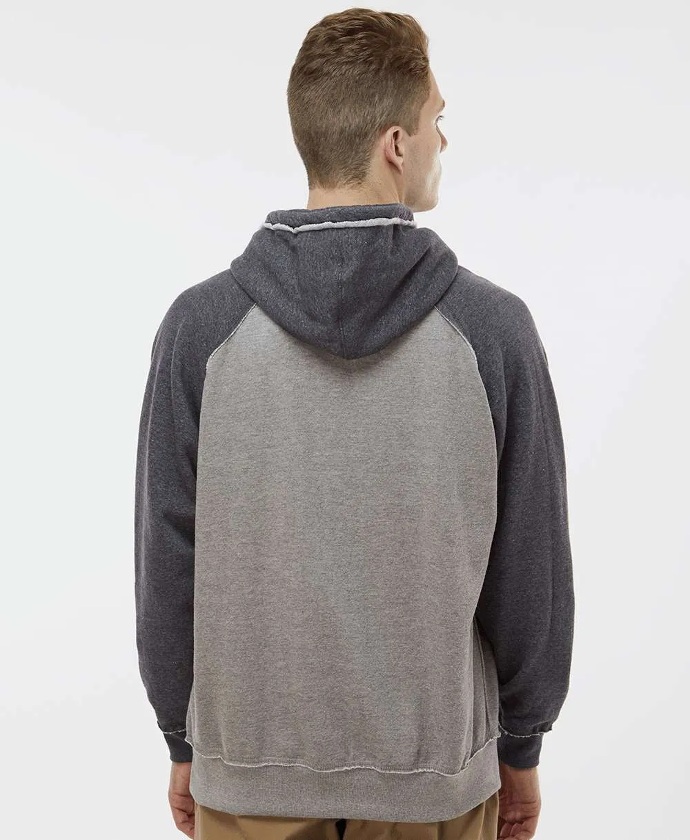 J America Vintage Heather Hooded Sweatshirt 