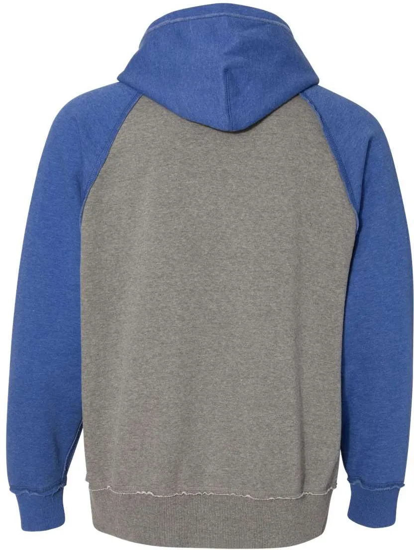 J America Vintage Heather Hooded Sweatshirt 